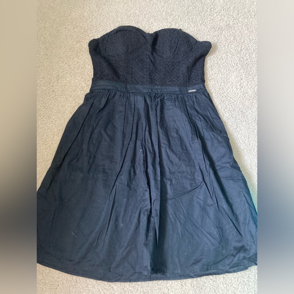 Guess strapless black dress size M